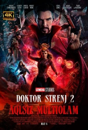 Doktor Strenj 2 Uzbek tilida 2022 Premyera Film Aqlsiz Telba Multikoinot Olam kosmos Marvel kinosi